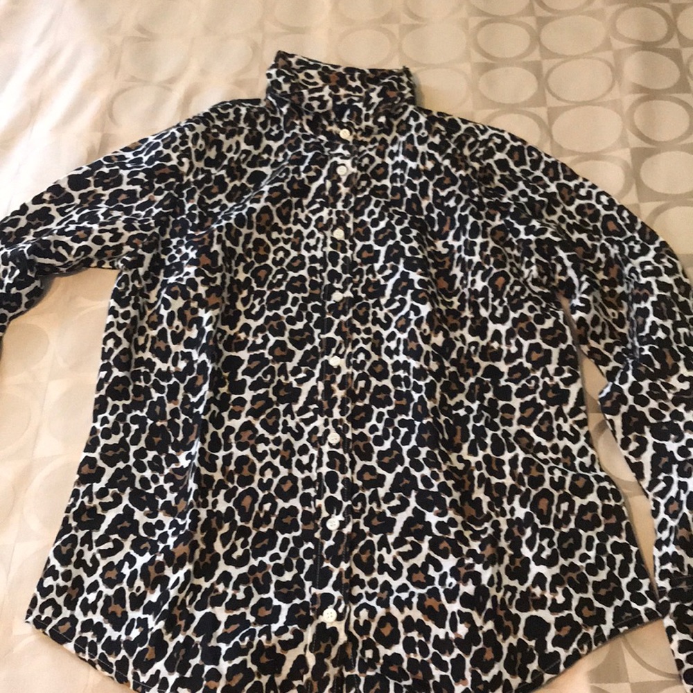 Jcrew leopard blouse